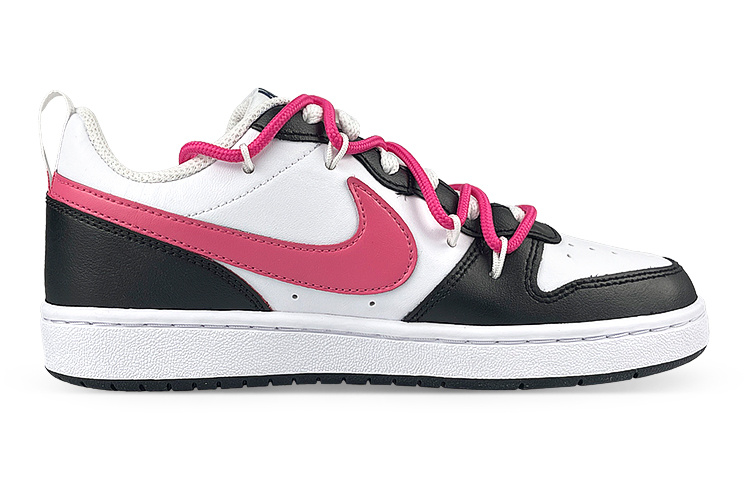 Order 【訂製球鞋】Nike Court Borough Low 2 芭比 解構 糖心 撞色 特別鞋盒 低筒 板鞋 GS 黑粉