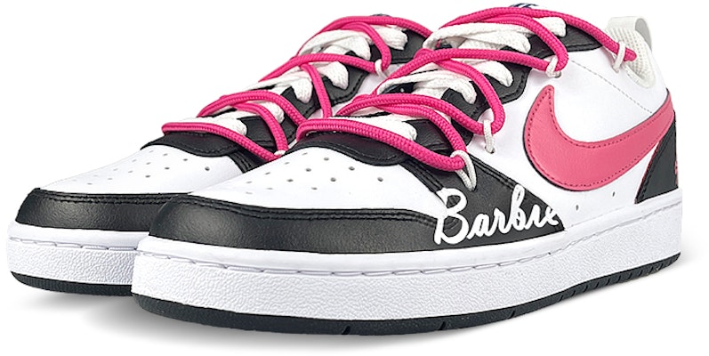 【訂製球鞋】Nike Court Borough Low 2 芭比 解構 糖心 撞色 特別鞋盒 低筒 板鞋 GS 黑粉 Lookbook 【訂製球鞋】Nike Court Borough Low 2 芭比 解構 糖心 撞色 特別鞋盒 低筒 板鞋 GS 黑粉
