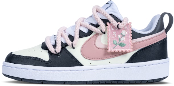 【訂製球鞋】Nike Court Borough Low 2 芭比花粉 厚底 防滑 耐磨 低筒 板鞋 GS 粉色 Buy 【訂製球鞋】Nike Court Borough Low 2 芭比花粉 厚底 防滑 耐磨 低筒 板鞋 GS 粉色