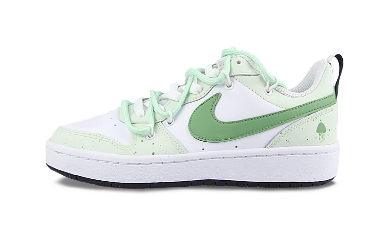 Buy [定制鞋款] 耐克 Court Borough Low 2 '海洋水母绿 解构设计' BQ5448-104(Team58-海滩水母)