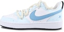 Buy 【定制球鞋】Nike Court Borough Low 2 海灘海星藍 解構風 防滑 耐磨 低幫 板鞋 GS 藍白