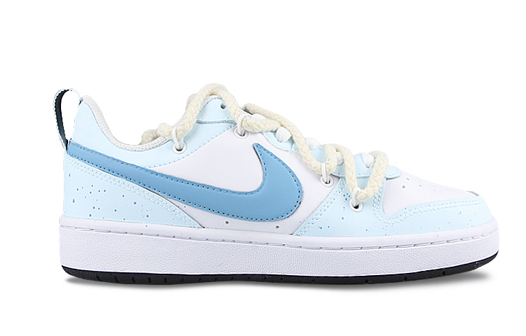 Order [Custom Kasut] Nike Court Borough Low 2 'Pantai Starfish Biru Dekonstruksi' BQ5448-104(Team58-海滩海星)