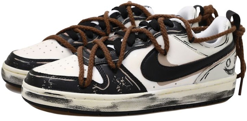 나이키 커스텀 코트 보로우 로우 2 "블랙 브라운 고스트" BQ5448-104(Team拾玖-鬼脸双钩女S-BOX) Lookbook 나이키 커스텀 코트 보로우 로우 2 "블랙 브라운 고스트" BQ5448-104(Team拾玖-鬼脸双钩女S-BOX)