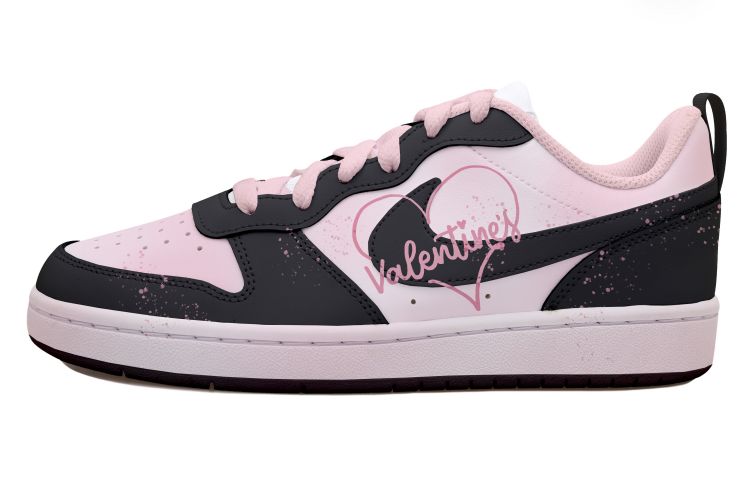 Buy [カスタムシューズ] ナイキコートバラウロウ2 'ブラック-ピンクハートペイントスプラッター' BQ5448-104(Team拾玖-黑粉爱心S-BOX)