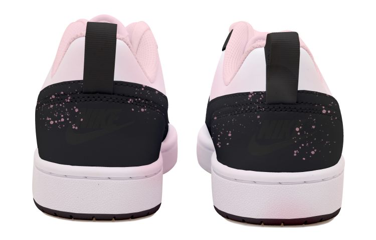 Shop [カスタムシューズ] ナイキコートバラウロウ2 'ブラック-ピンクハートペイントスプラッター' BQ5448-104(Team拾玖-黑粉爱心S-BOX)