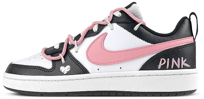 custom-shoes-nike-court-borough-low-2-black-pink-deconstructed