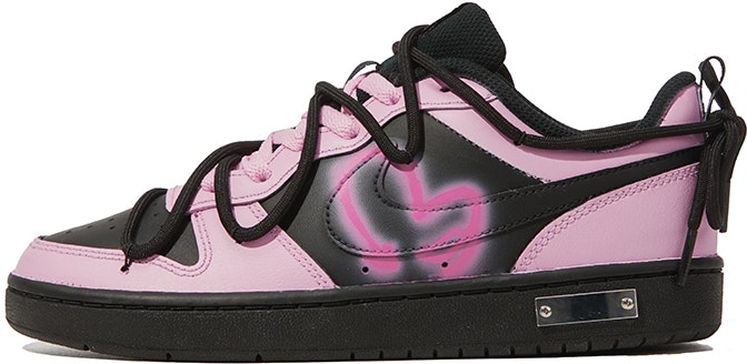 custom-shoes-nike-court-borough-low-2-black-pink-bubble-jellyfish