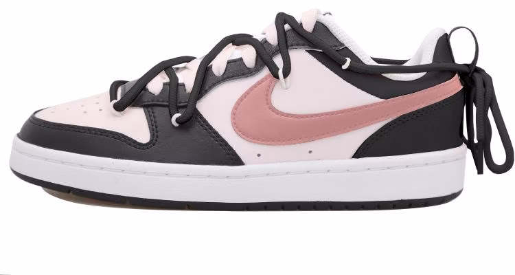 custom-shoes-nike-court-borough-low-2-black-pink-deconstructed-bq-5448-104-team-s-box