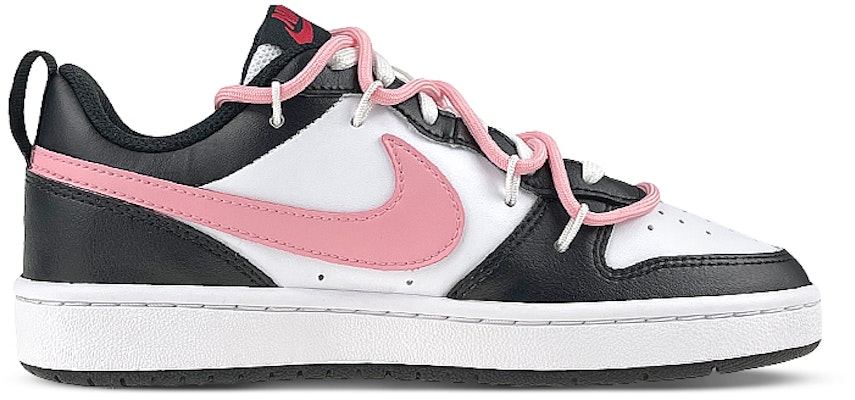 【定制球鞋】Nike Court Borough Low2 禮盒 粉墨 解構風 襪子 低幫 板鞋 GS 黑粉 Order 【定制球鞋】Nike Court Borough Low2 禮盒 粉墨 解構風 襪子 低幫 板鞋 GS 黑粉