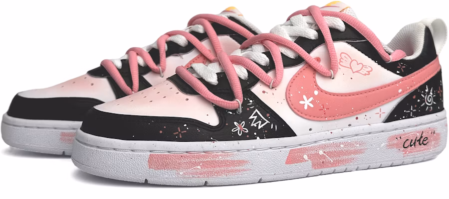 나이키 코트 버러우 로우 2 '블랙 핑크 화이트' (커스텀) BQ5448-124(Team11-暗黑少女女款黑粉白) Lookbook 나이키 코트 버러우 로우 2 '블랙 핑크 화이트' (커스텀) BQ5448-124(Team11-暗黑少女女款黑粉白)