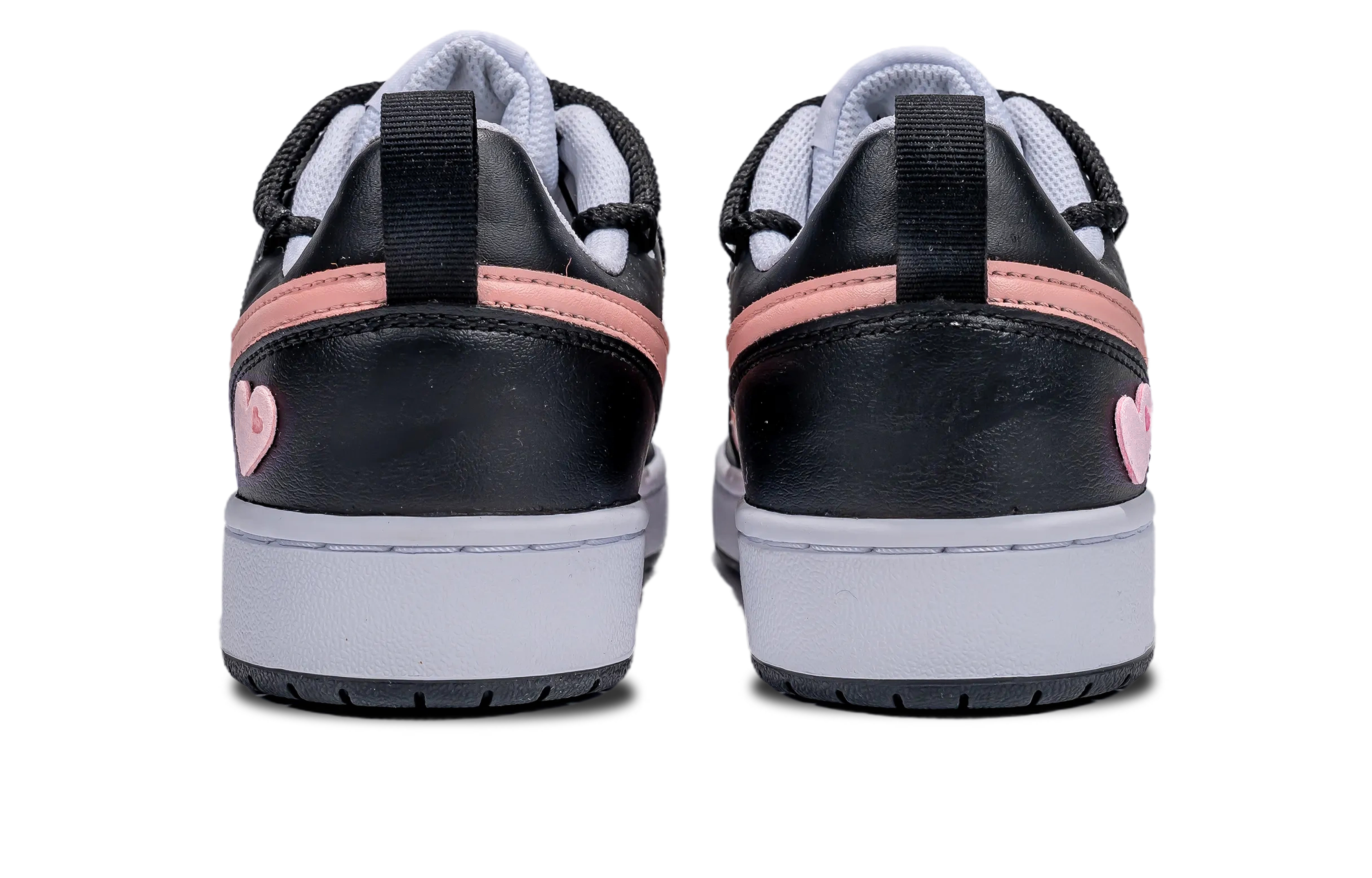 Shop ナイキ コート バロー ロー 2『ブラック ピンク』カスタム シューズ BQ5448-104(Team拾陆-甜酷芭比女款)