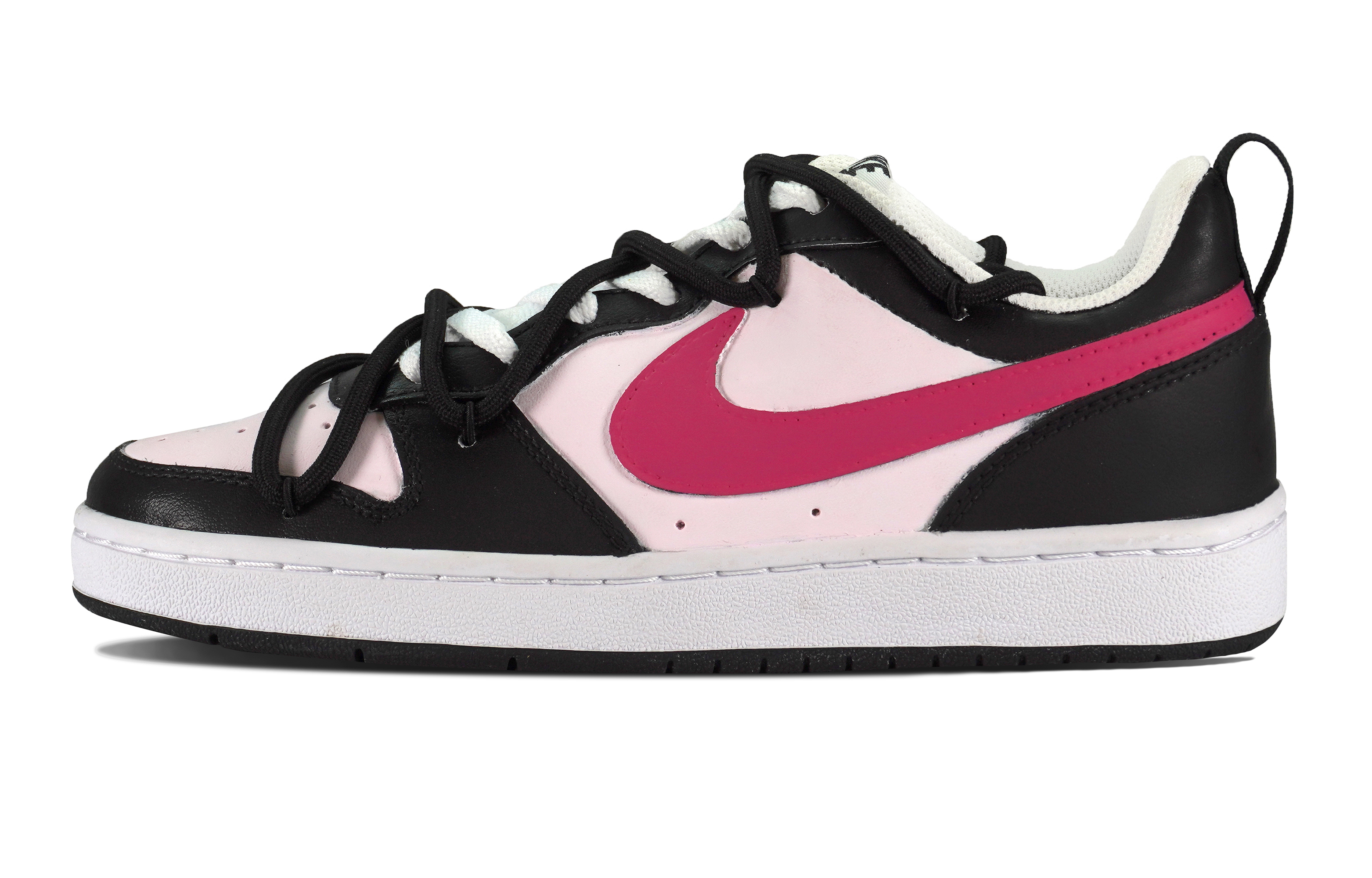Buy [Kasut Custom] Nike Court Borough Low 2 'Hitam Raspberry' BQ5448-104(Team84-加仑树莓)