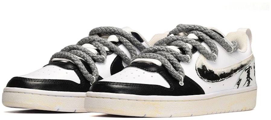 나이키 코트 보로우 로우2 '먹물 캘리그라피' (Nike Court Borough Low 2 '먹물 캘리그라피') BQ5448-100(TeamE-女款山水泼墨黑白QD) Lookbook 나이키 코트 보로우 로우2 '먹물 캘리그라피' (Nike Court Borough Low 2 '먹물 캘리그라피') BQ5448-100(TeamE-女款山水泼墨黑白QD)