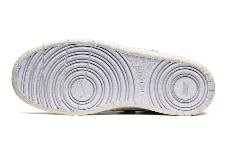 Purchase [Kasut Custom] Nike Court Borough Low 2 'Hitam Putih Calligraphy Patch' BQ5448-100(TeamE-女款山水泼墨黑白QD)