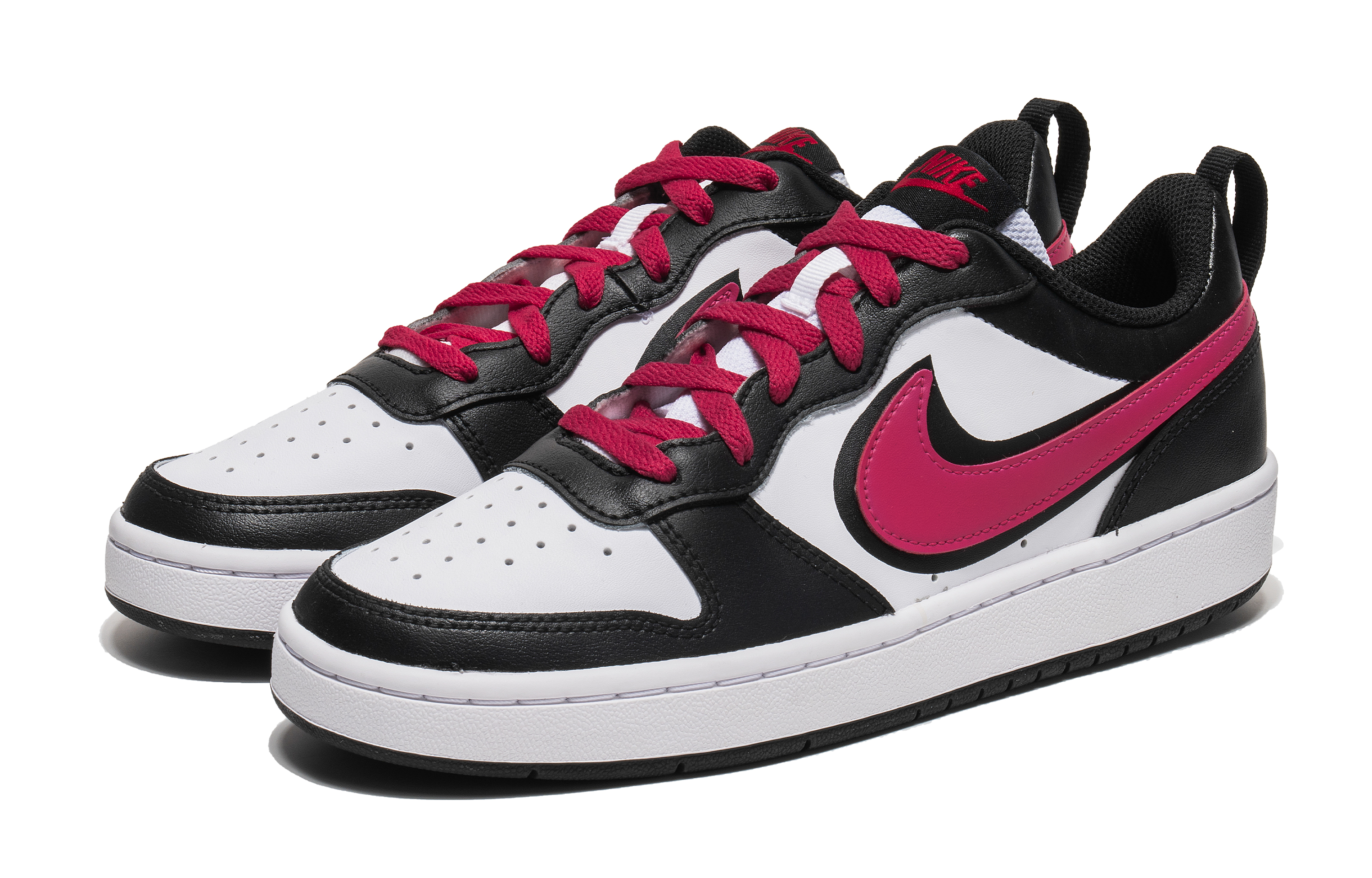 Lookbook 【訂製球鞋】Nike Court Borough Low 2 減齡穿搭 黑莓粉 低筒 板鞋 GS 黑粉