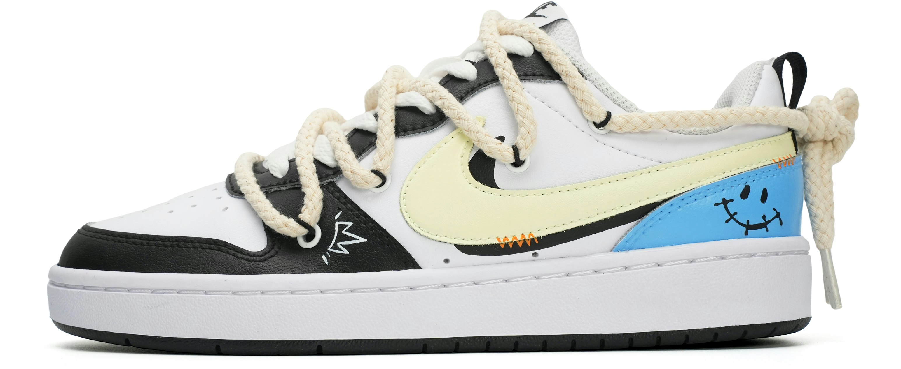 custom-shoes-nike-court-borough-low-2-blue-black-emoji