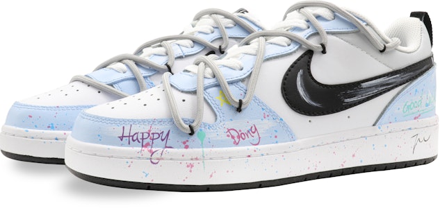 나이키 코트 보로우 로우 2 '블루 그래피티' (커스텀) BQ5448-104(Team31-女款爆炸缤果) Lookbook 나이키 코트 보로우 로우 2 '블루 그래피티' (커스텀) BQ5448-104(Team31-女款爆炸缤果)