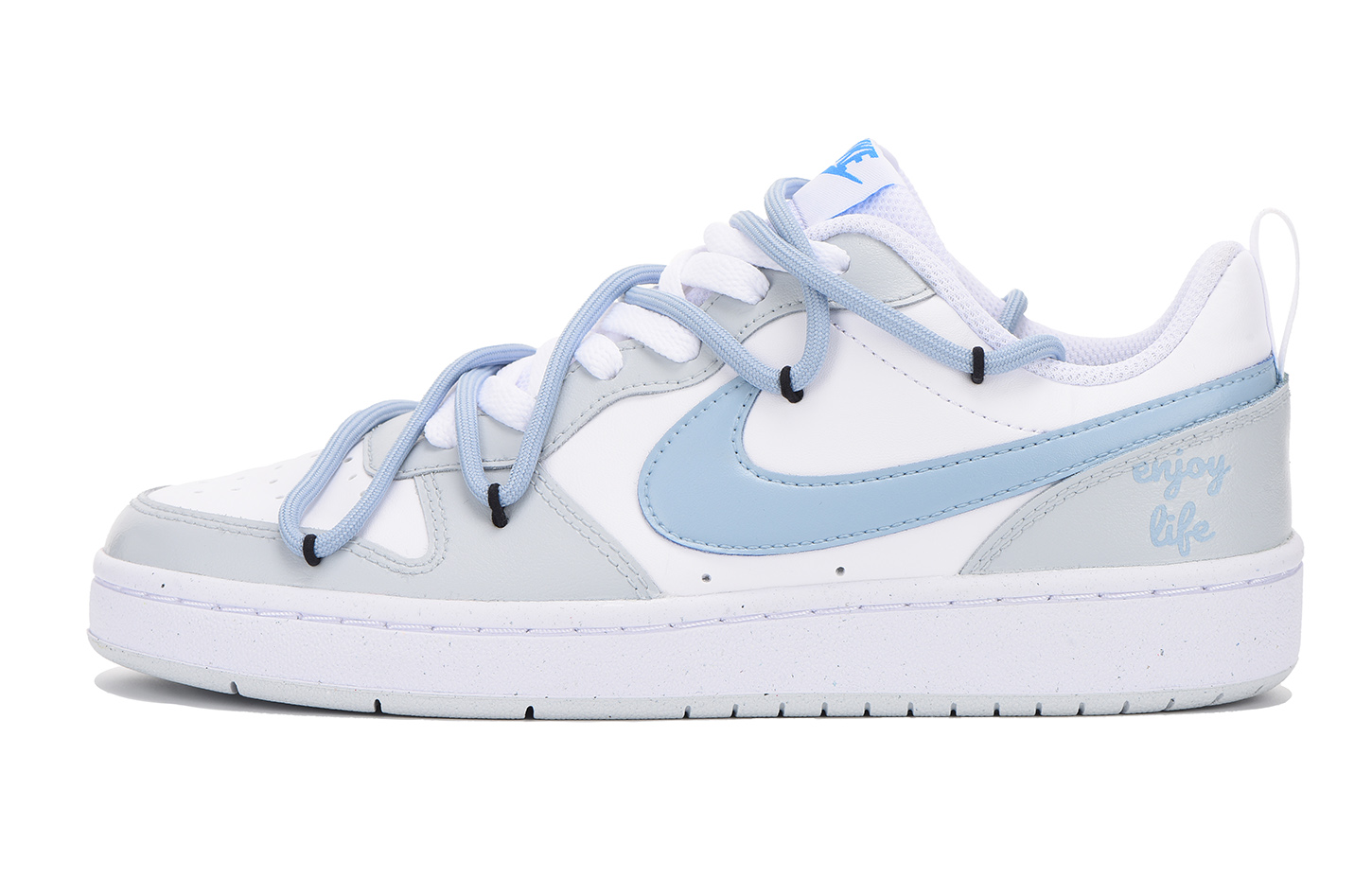 Buy [Zapatillas Personalizadas] Nike Court Borough Low 2 'Azul Gris' BQ5448-123(Team32-女款蓝灰SBOX)