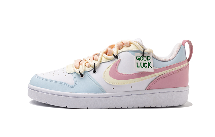 Buy [Kasut Tersuai] Nike Court Borough Low 2 'Kulit Biru' BQ5448-100（Team109-青春不打烊女款）