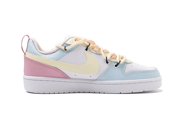 Lookbook [Kasut Tersuai] Nike Court Borough Low 2 'Kulit Biru' BQ5448-100（Team109-青春不打烊女款）