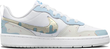【客製化球鞋】Nike Court Borough Low 2 藍粉流韻 低筒 板鞋 GS 白藍黃 Order 【客製化球鞋】Nike Court Borough Low 2 藍粉流韻 低筒 板鞋 GS 白藍黃