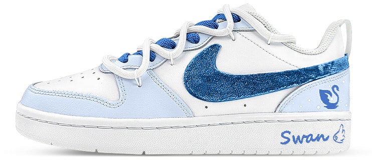 custom-shoes-nike-court-borough-low-2-blue-white-velvet-deconstructed