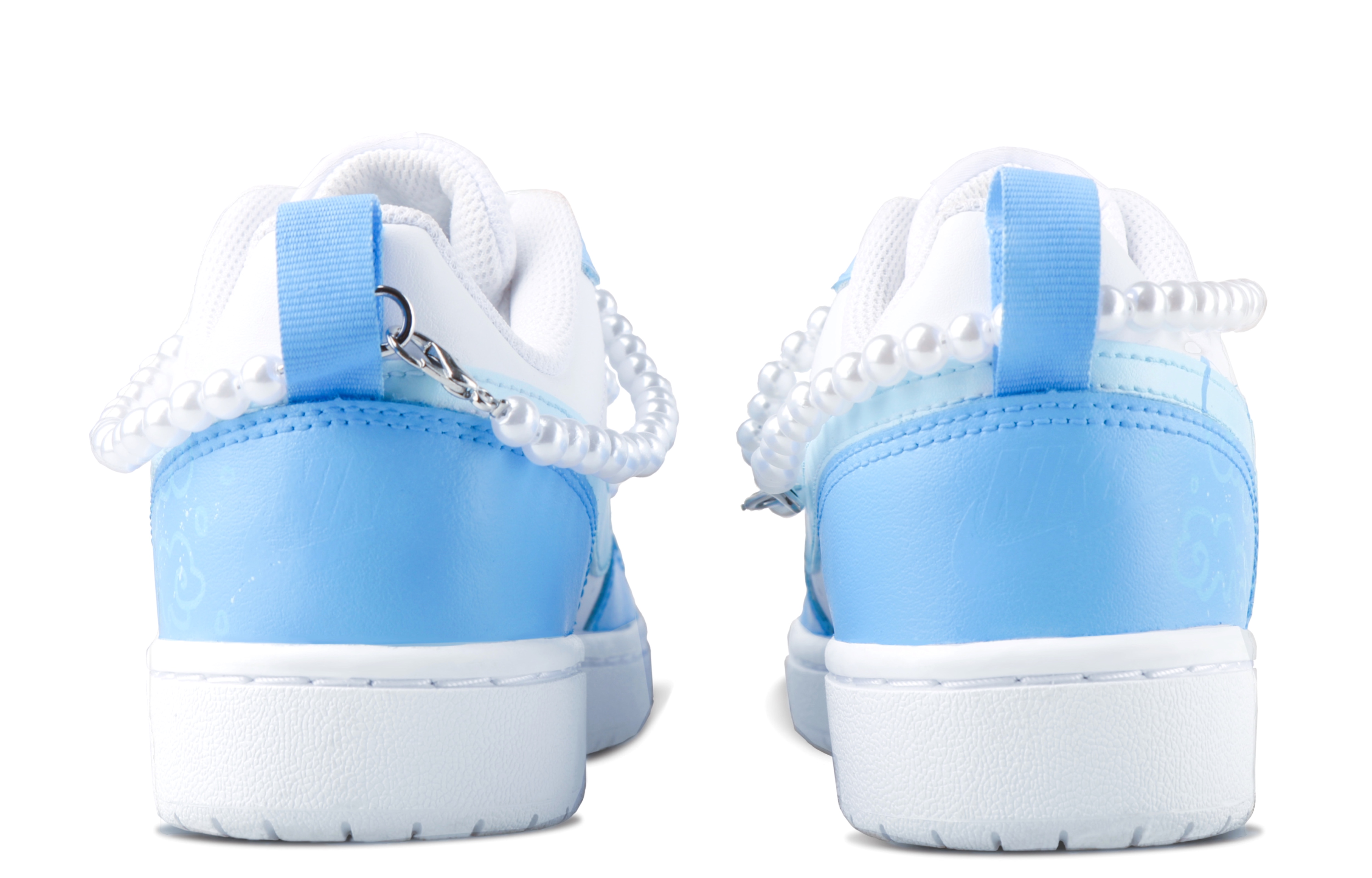 Shop [Zapatillas Personalizadas] Nike Court Borough Low 2 'Azul Blanco' BQ5448-100(TeamSix-女款-海蓝)
