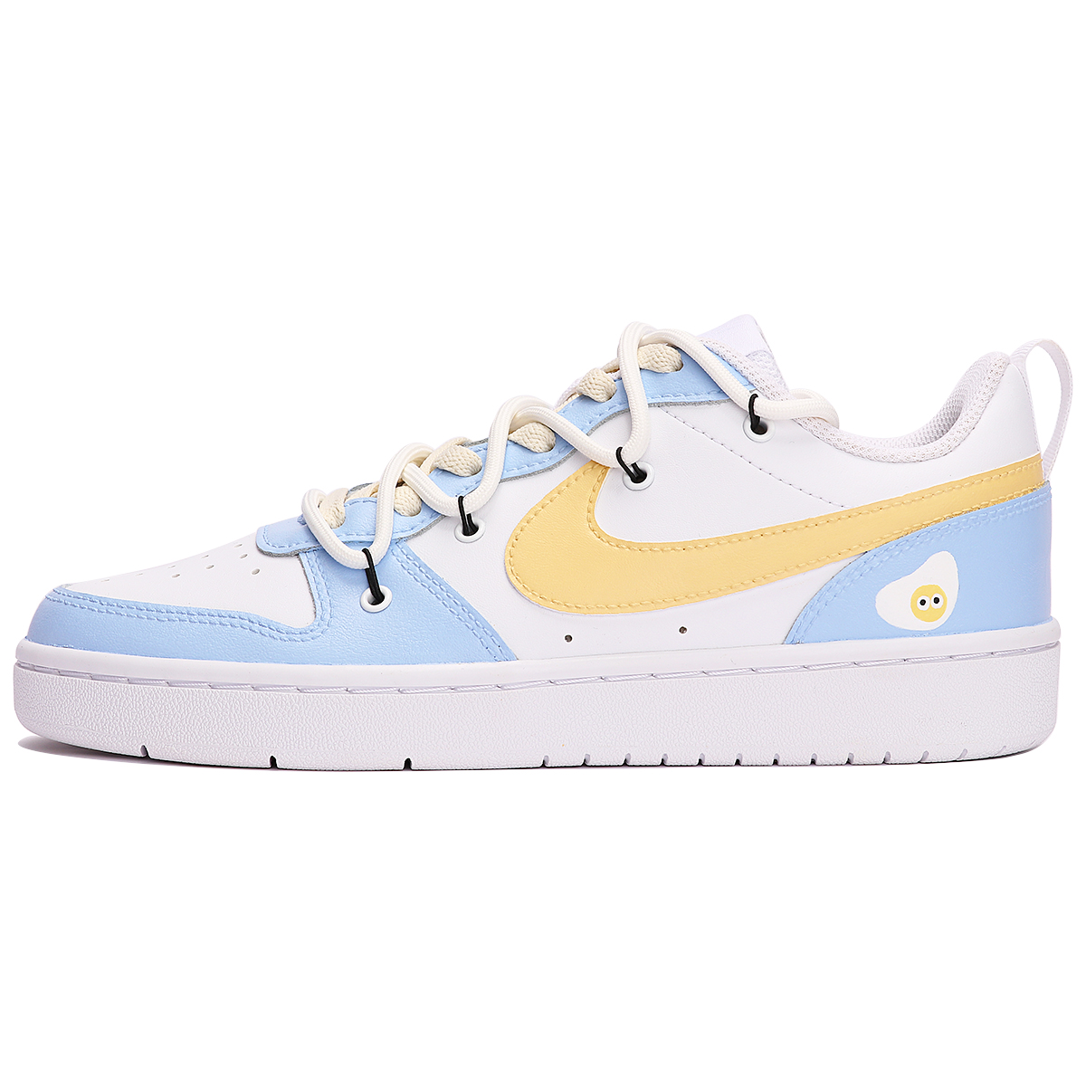 [Custom Shoes] Nike Court Borough Low 2 'Blue Yellow Summer Vibes'