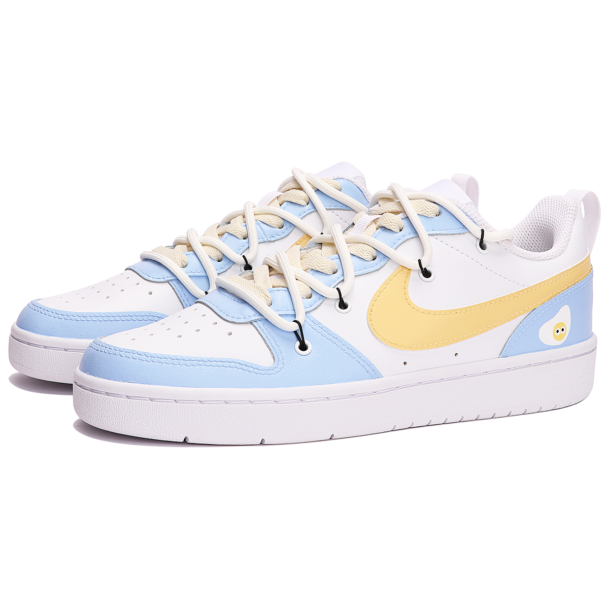 [Custom Shoes] Nike Court Borough Low 2 'Blue Yellow Summer Vibes' 圖 3