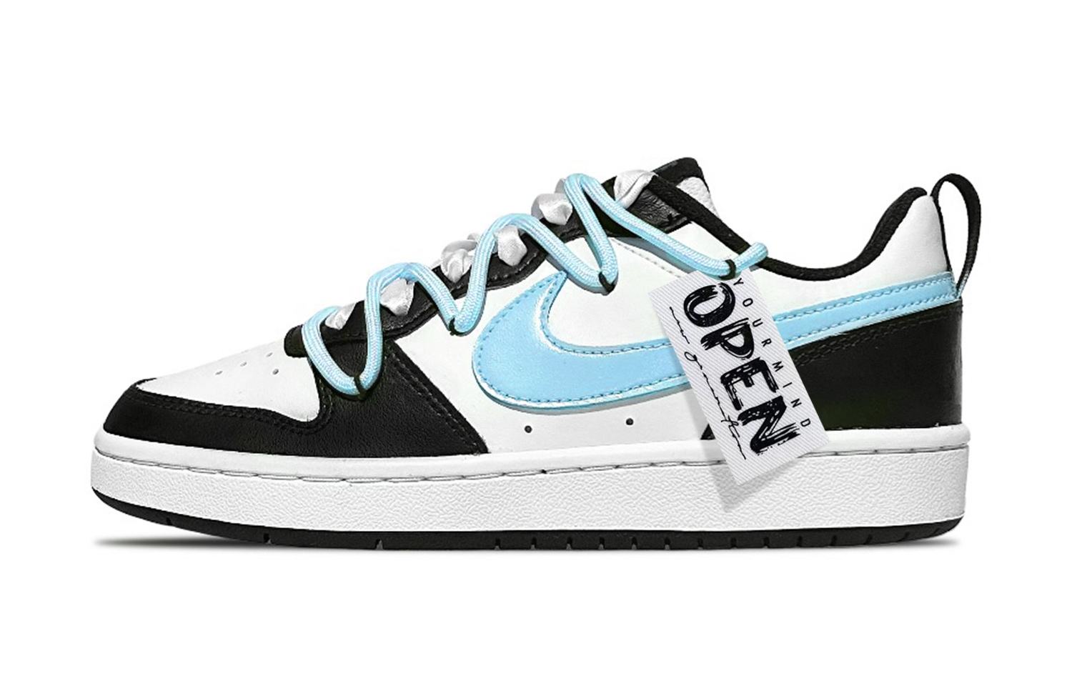 Buy [Kasutz Custom] Nike Court Borough Low 2 'Blueberry Macaron' BQ5448-110(Team48-蓝莓少女)