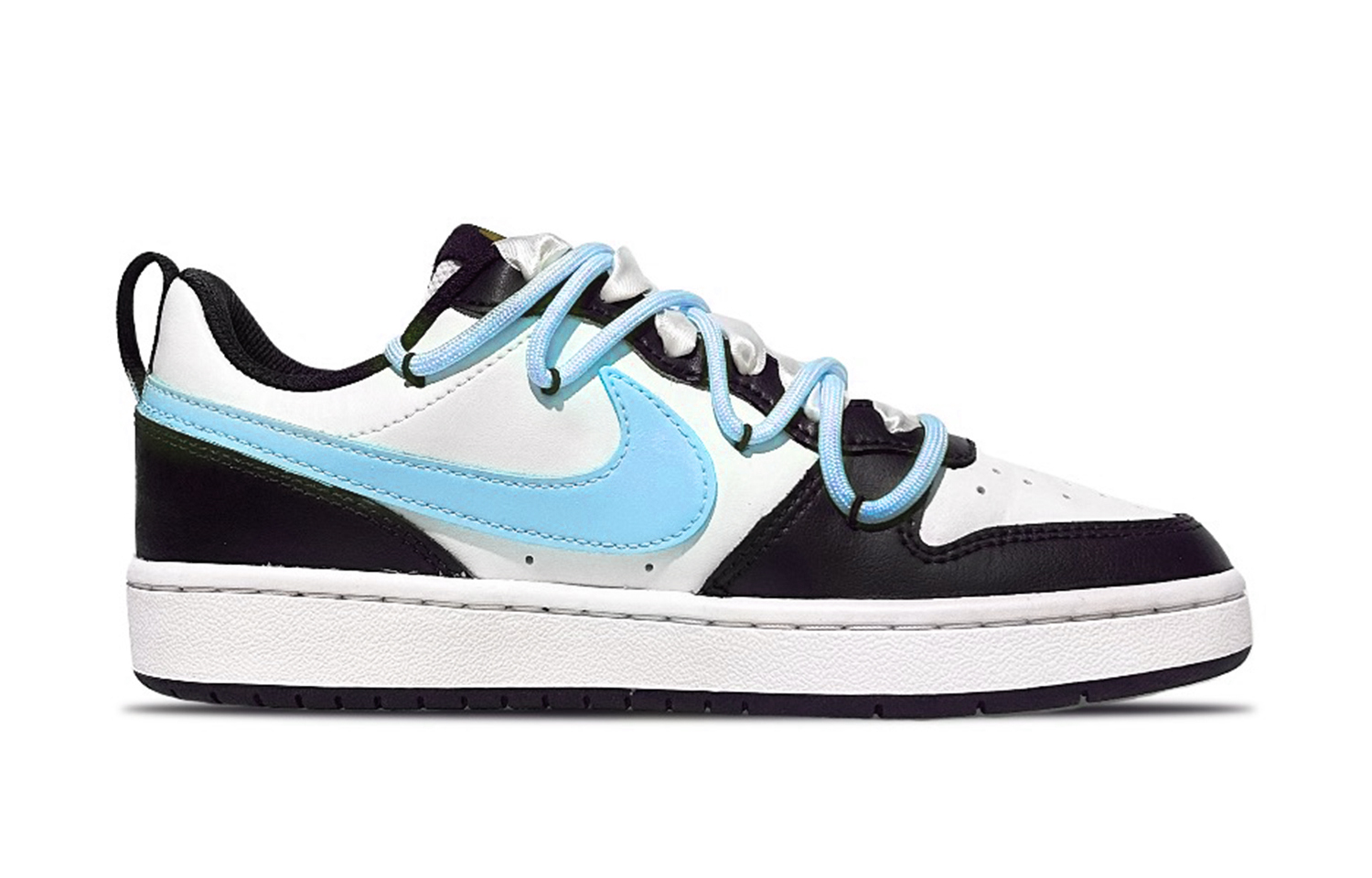 Order [Kasutz Custom] Nike Court Borough Low 2 'Blueberry Macaron' BQ5448-110(Team48-蓝莓少女)