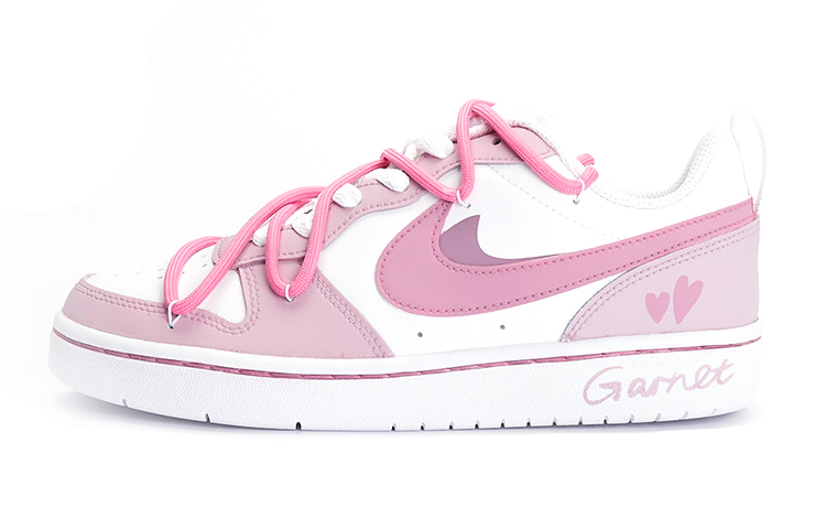 Buy 【定制球鞋】Nike Court Borough Low 2 氣泡水母 愛心狙擊 可愛 低幫 板鞋 GS 粉色
