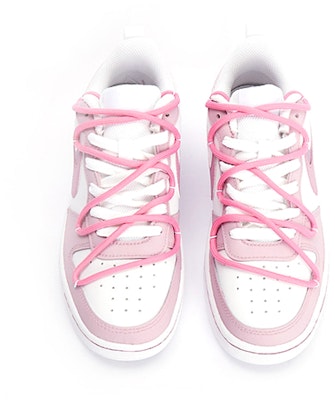 【定制球鞋】Nike Court Borough Low 2 氣泡水母 愛心狙擊 可愛 低幫 板鞋 GS 粉色 Shop 【定制球鞋】Nike Court Borough Low 2 氣泡水母 愛心狙擊 可愛 低幫 板鞋 GS 粉色