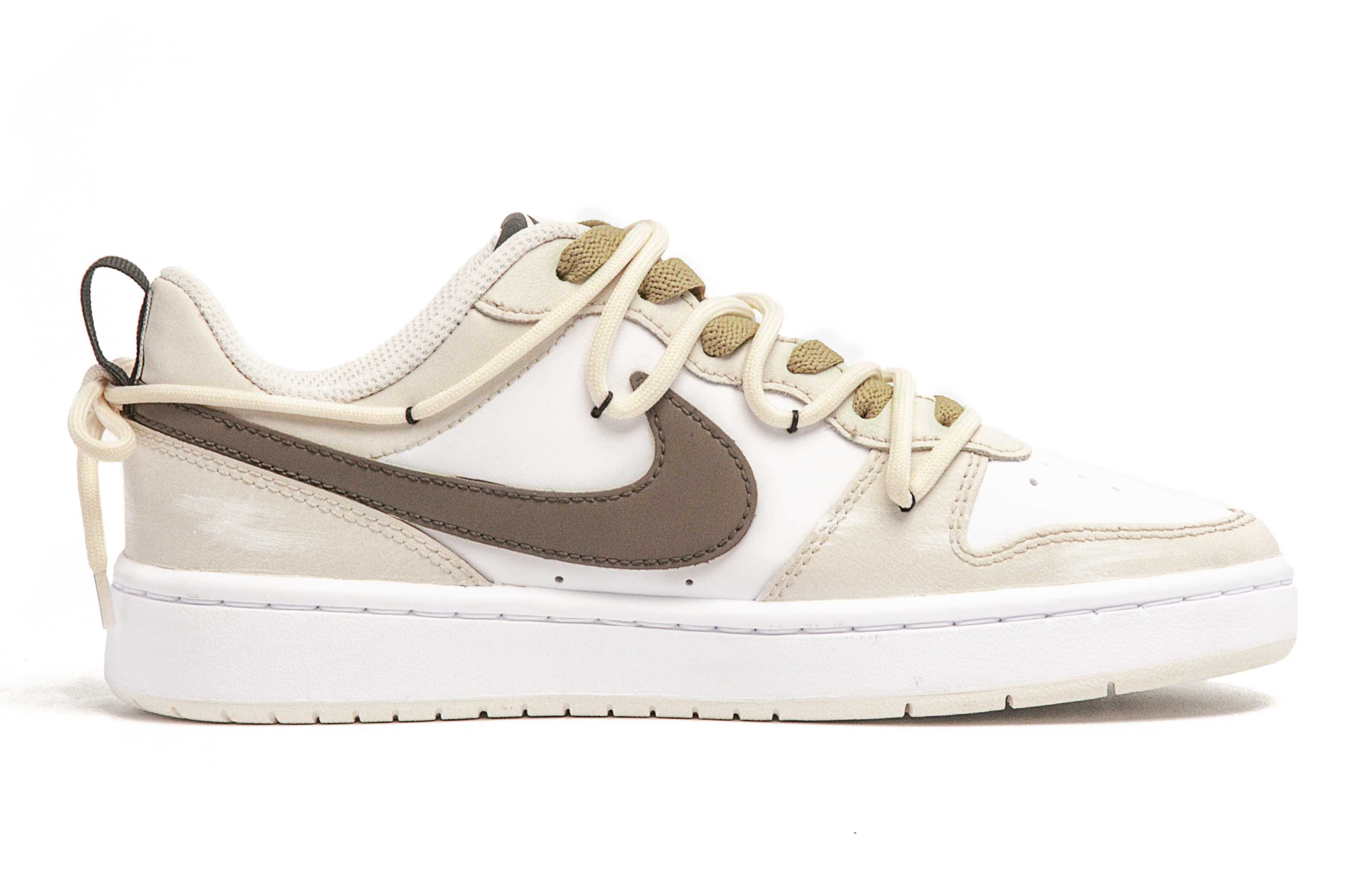 Order [カスタムシューズ] ナイキ コートバラードロウ2『キャラメルコーヒーホワイト-ブラウン』 FJ7692-191(Team94-焦糖奶咖)