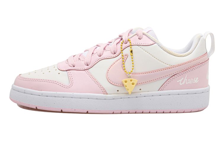 Buy [Kasut Custom] Nike Court Borough Low 2 'Strawberi Keju Putih-Merah Jambu' DQ0492-100(Team拾玖-芝芝莓莓S-BOX)
