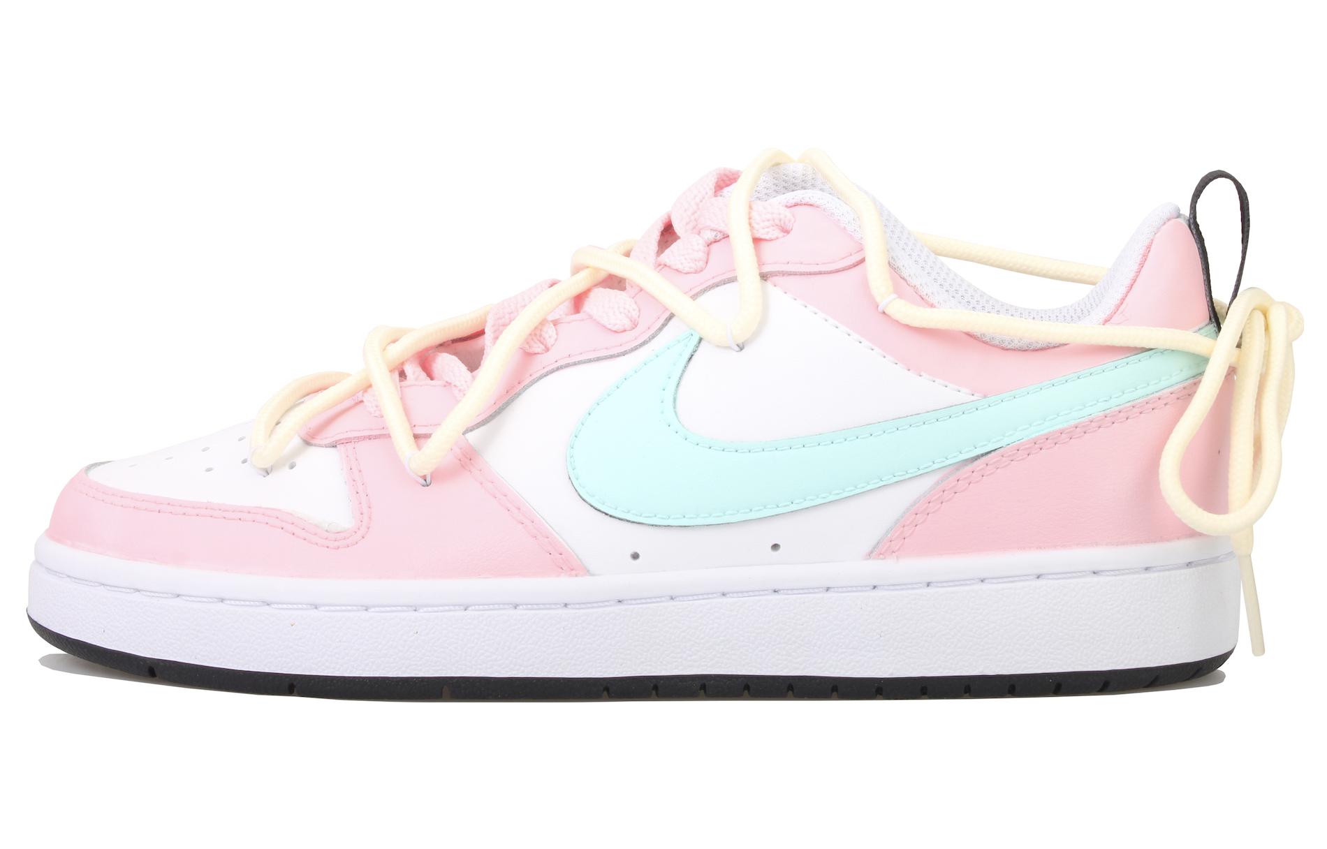 Buy 【定制球鞋】 Nike Court Borough Low 2 粉櫻小兔 低幫 板鞋 GS 藍粉白