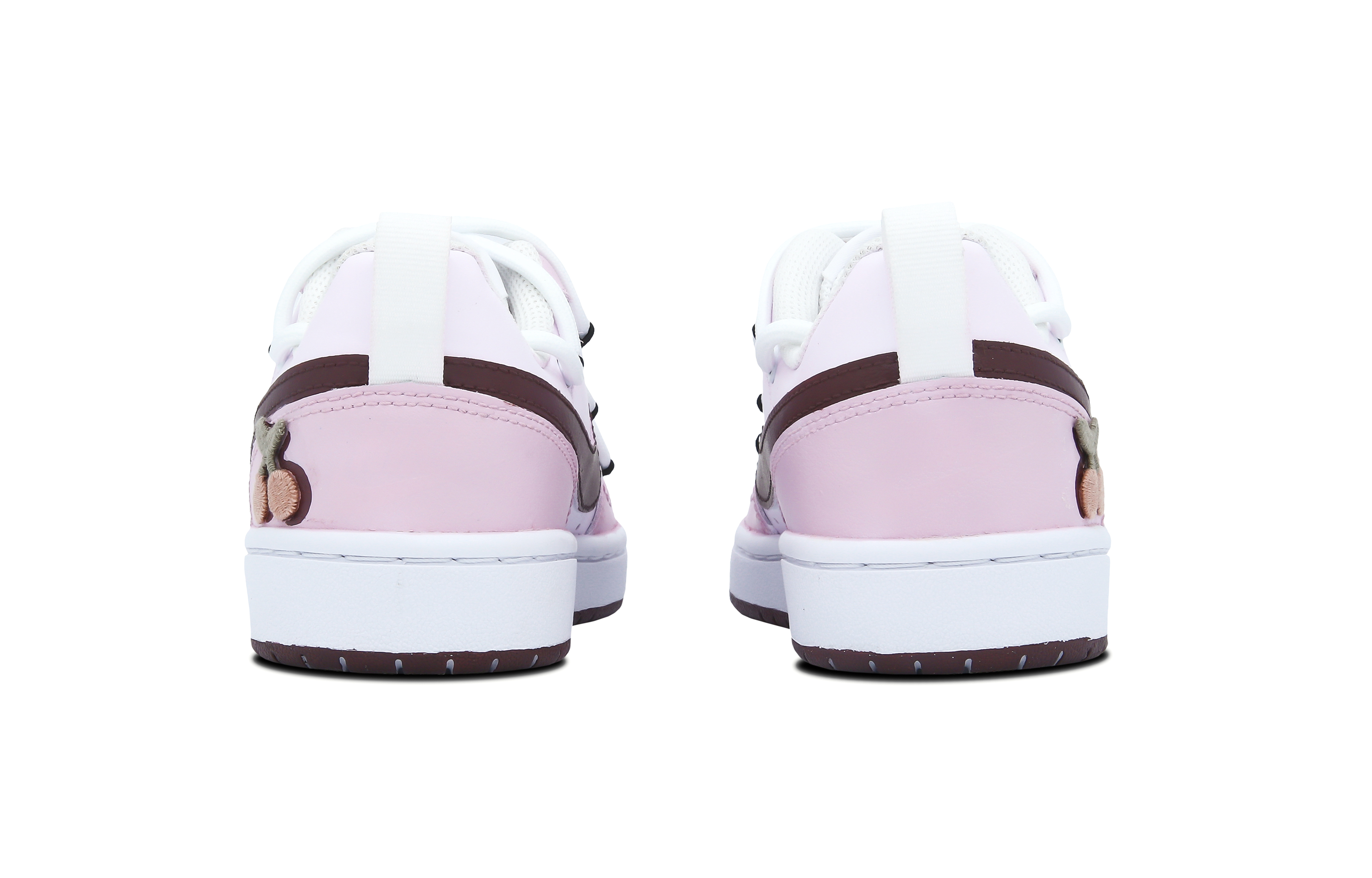 Shop [Sepatu Custom] Nike Court Borough Low 2 'Cherry Blossom Girl Pink Strawberry' BQ5448-100(Team7-樱桃少女女款)