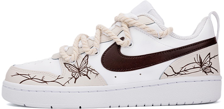 custom-shoes-nike-court-borough-low-2-chestnut-brown-butterflies