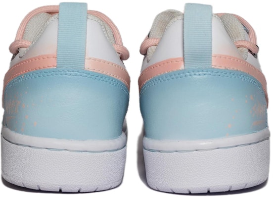 【訂製球鞋】 Nike Court Borough Low 2 清新夏日 多巴胺 少女 漸變 百搭 低筒 板鞋 GS 白色 Shop 【訂製球鞋】 Nike Court Borough Low 2 清新夏日 多巴胺 少女 漸變 百搭 低筒 板鞋 GS 白色