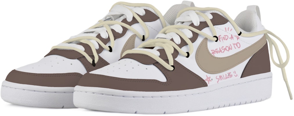 나이키 코트 버로우 로우 2 "초코 그래피티" BQ5448-100(TeamD-GS款巧克力涂鸦) Lookbook 나이키 코트 버로우 로우 2 "초코 그래피티" BQ5448-100(TeamD-GS款巧克力涂鸦)