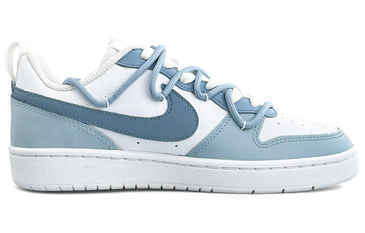 Order [Kasur Kasut] Nike Court Borough Low 2 'Awan Misty Realm - Biru Putih' BQ5448-100(Team13-云雾秘境)