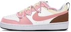 Buy 【訂製球鞋】 Nike Court Borough Low 2 復古Coco 奶油可可 解構綁帶 低筒 板鞋 GS 粉棕