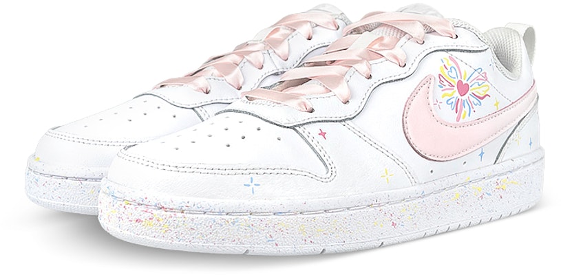 ナイキ コートバーロウ2 カラフルスプラッター (カスタムシューズ) BQ5448-100-450446 Shop ナイキ コートバーロウ2 カラフルスプラッター (カスタムシューズ) BQ5448-100-450446