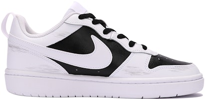 【定制球鞋】Nike Court Borough Low 2 十字架 哥德風 學院 做舊 百搭 低幫 板鞋 GS 白黑 Order 【定制球鞋】Nike Court Borough Low 2 十字架 哥德風 學院 做舊 百搭 低幫 板鞋 GS 白黑