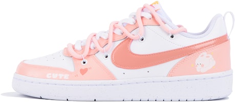 【定制鞋款】耐克Court Borough Low 2‘可爱兔粉白’ BQ5448-124(Team32-女款粉白小兔) Buy 【定制鞋款】耐克Court Borough Low 2‘可爱兔粉白’ BQ5448-124(Team32-女款粉白小兔)