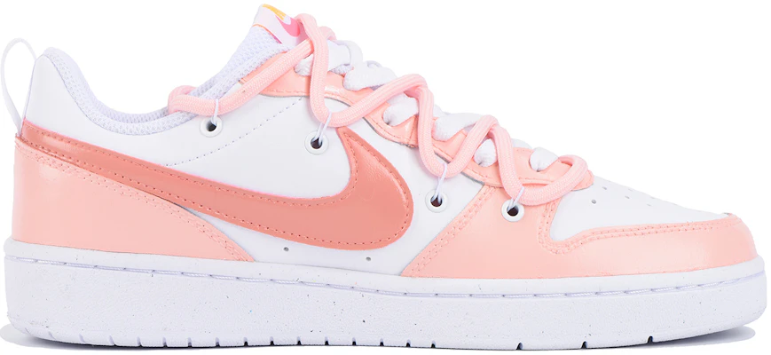 【訂製球鞋】Nike Court Borough Low 2 可愛小兔 復古 學院風 解構 低筒 板鞋 GS 粉白 Order 【訂製球鞋】Nike Court Borough Low 2 可愛小兔 復古 學院風 解構 低筒 板鞋 GS 粉白