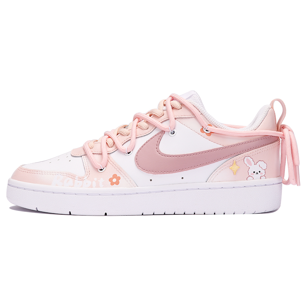 Order Zapatillas Nike Court Borough Low 2 'Rosa Conejito y Blanco' BQ5448-100(TeamThree-女款少女粉-粉白)