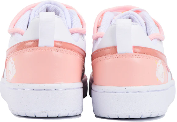 【訂製球鞋】Nike Court Borough Low 2 可愛小兔 復古 學院風 解構 低筒 板鞋 GS 粉白 Shop 【訂製球鞋】Nike Court Borough Low 2 可愛小兔 復古 學院風 解構 低筒 板鞋 GS 粉白