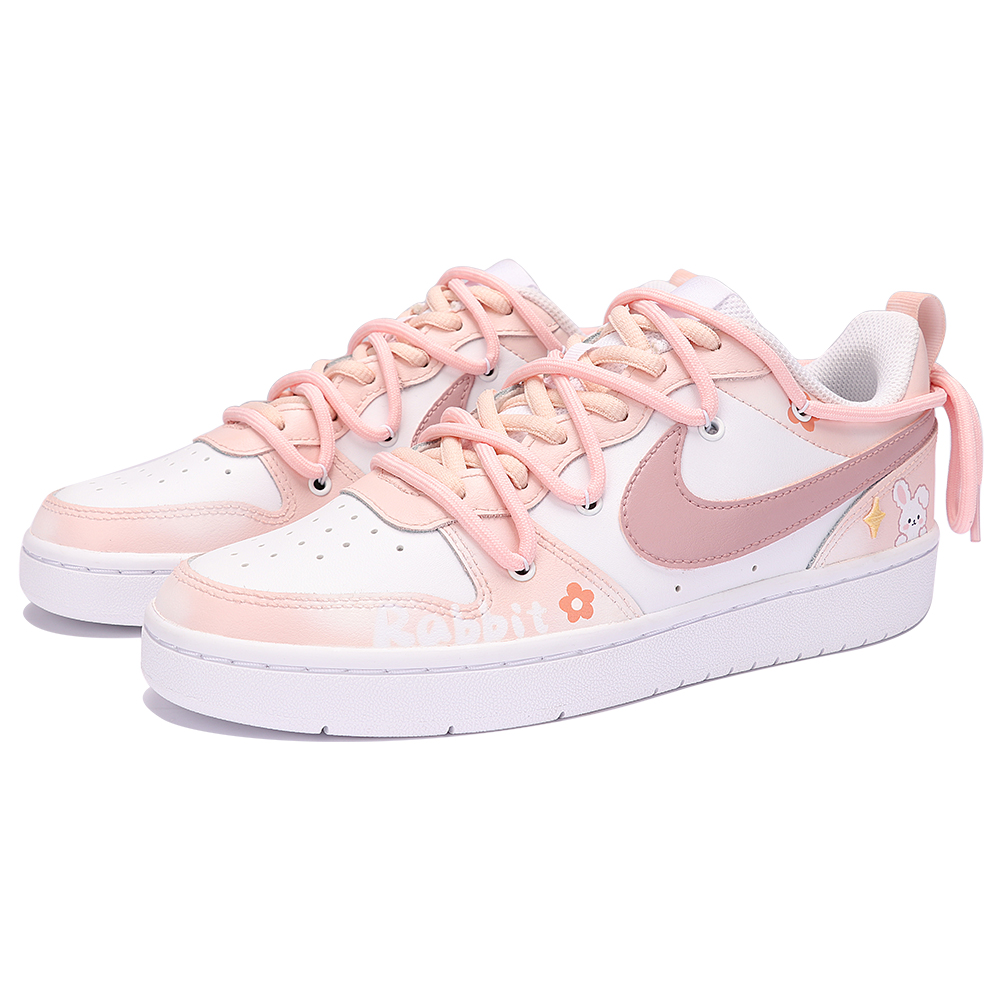 Shop Zapatillas Nike Court Borough Low 2 'Rosa Conejito y Blanco' BQ5448-100(TeamThree-女款少女粉-粉白)