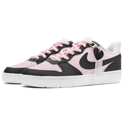 【定制球鞋】 Nike Court Borough Low 2 黑桃刺客 賽博霓虹 簡約 低幫 板鞋 GS 黑粉 Lookbook 【定制球鞋】 Nike Court Borough Low 2 黑桃刺客 賽博霓虹 簡約 低幫 板鞋 GS 黑粉